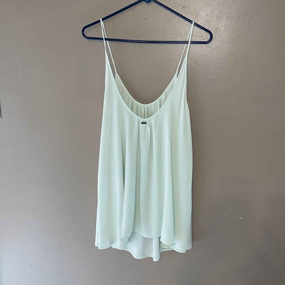 Roxy, Sea-foam Spaghetti Strap Gauze Dress